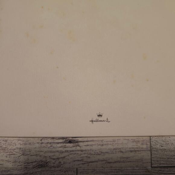 Vintage Hallmark Christmas Card Wife No Envelope - Picture 6 of 10